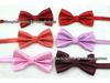 Korean Style Double Layered Solid Color Bow Tie for Men's and Women's Formal or Wedding Wear