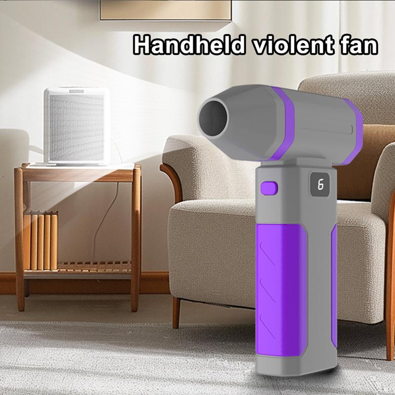 

Violent Fan 100000 Rpm Brushless Turbo Motor Portable Type-C Fast Charging Light Large Capacity Battery Powerful Dust Blower фіолетовий