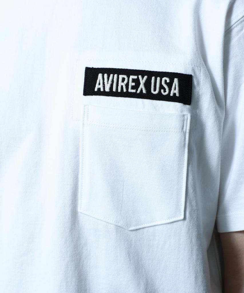 AVIREX FATIGUE S/S T-SHIRT / Fatigue Kurzarm T-Shirt / AVIREX / Av Weiß 2XL