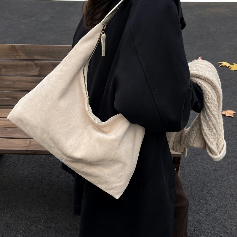 Ein-Schulter-Tasche, Lässige Tragetasche mit großem Fassungsvermögen, Hochwertige und schlichte Unterarmtasche