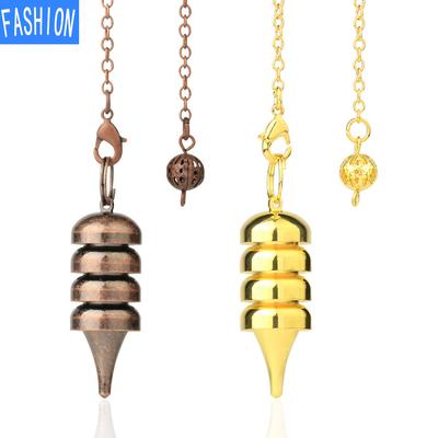 European and American Pendant Lingdang Geometric Tarot Brass Electroplated Metal Universal Jewelry for Men and Women