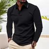 Long Sleeve Polo Shirt, Slim Fit Casual Top, Versatile Daily Essential