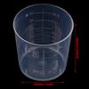 10Pcs 60Ml Laboratory Plastic Graduated Measuring Cup Clear Scale Show