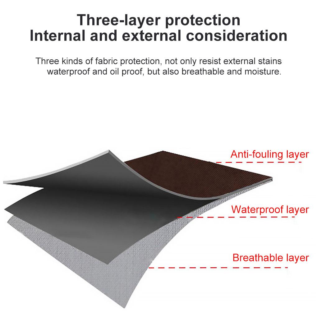 Waterproof Cooking Apron 3-layer Oil-proof Breathable Kitchen Dustcoat