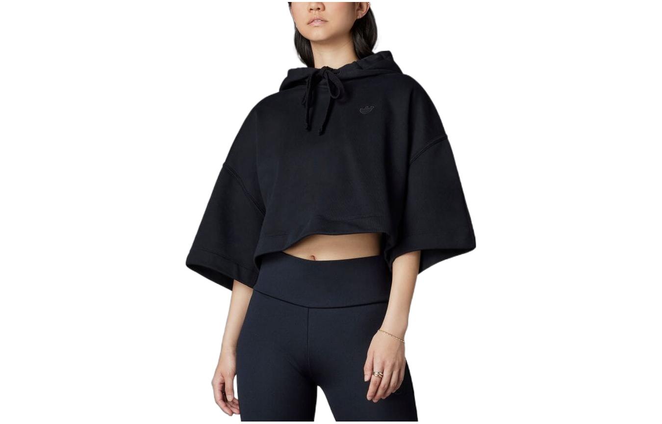 

Adidas Originals Sweatshirts Women s Black Hooded Moderate Regular HK7228 XS