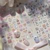 3D Embossed Bear Scrapbooking Stickers Cute Line Art Puppy for Nail Art Lighter Decal Waterproof Self Adhesive