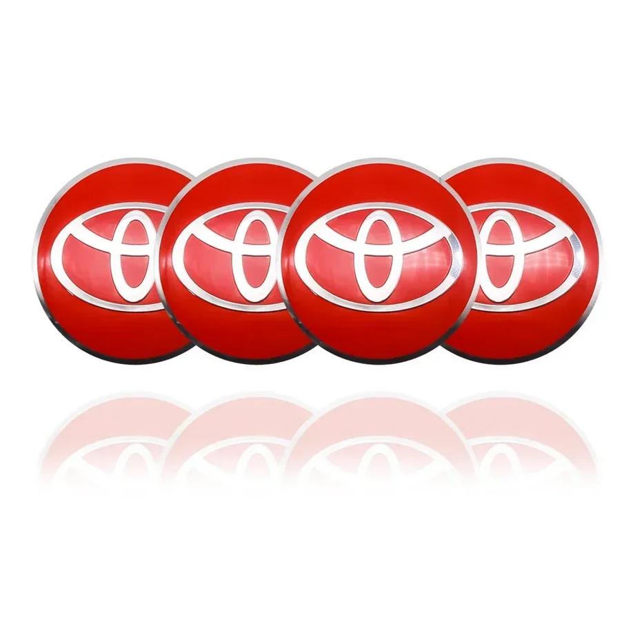 4pcs 56+60mm Car Styling Wheel Hub Center Caps Rim Cover Badge Emblem Stickers For Toyota Corolla Yaris CHR Rav4 Auris Avensis