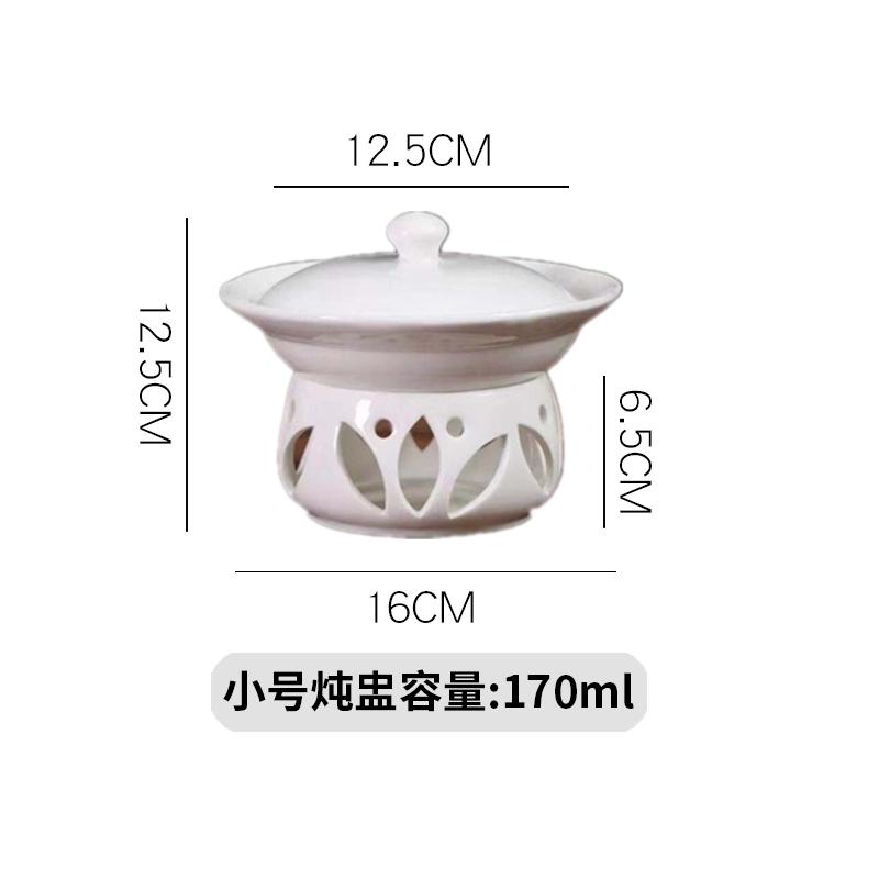 White Ceramic Bowl Candle Heating Tableware Soup Bowls Fruit Salad Bowl Noodle Bowls Dinner Plate Dessert Plate Dish Soup Pot