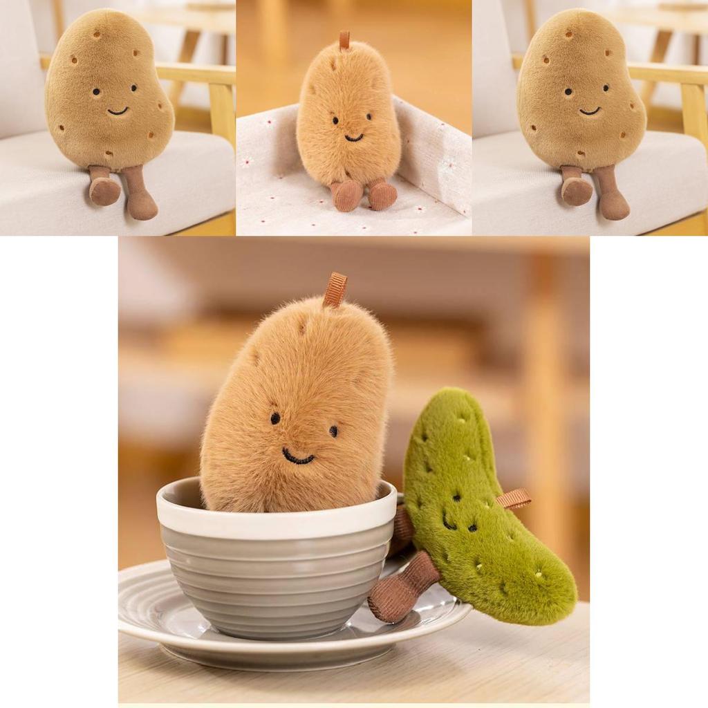 Adorável Pelúcia Mini Batata do Sul Almofada de Feijão Realista Para Presentes de Crianças