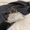 New Chinese Style Hand Embroidery Evening Bag Retro Single Shoulder Crossbody Bag Ladies Shell Bag Casual Simple Style Hand-held
