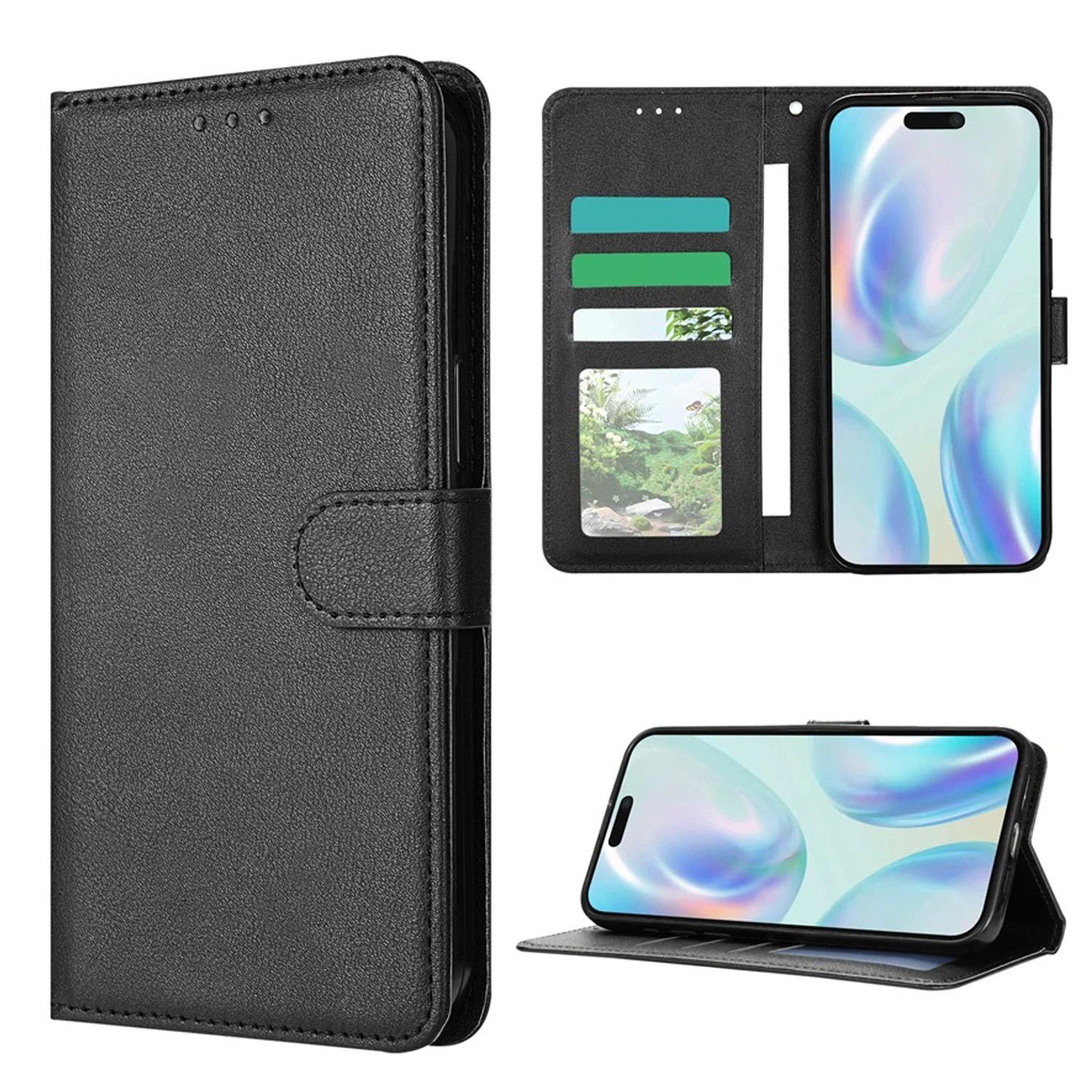 

Кошелек с отделением для карт, подставкой, магнитным раскладным кожаным чехлом для iPhone 16e 16 Pro Max 15 Plus 14 13 12 11 X XS, защитой от падения iPhone 11 Pro Max чёрный