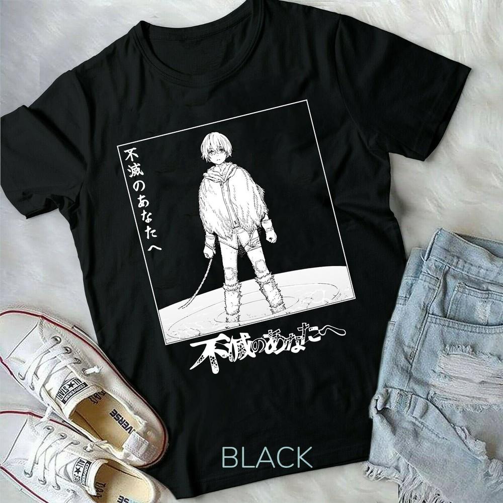 Kawaii Fushi Joan To Your Eternity Manga Anime T Shirt Black New Unisex T-Shirt
