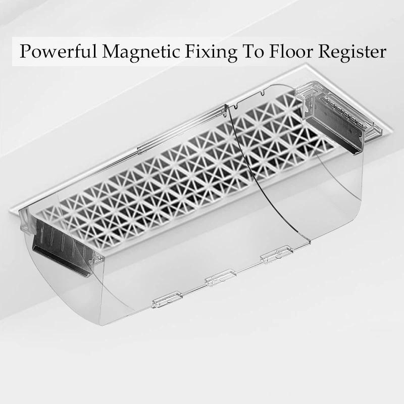 Magnetic Air Deflector Universal Fit Floor Register Vent Air Flow Controller Non Slip for Side Wall Ceiling All Season Home Use