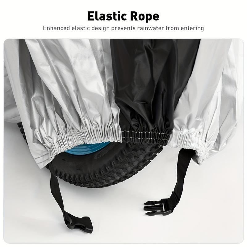 Waterproof Outdoor Bicycle Cover Anti Dust Rain Snow UV, Bike Rain Cover for Mountain, Road & Heavy Duty Bikes with Lock Holes &
