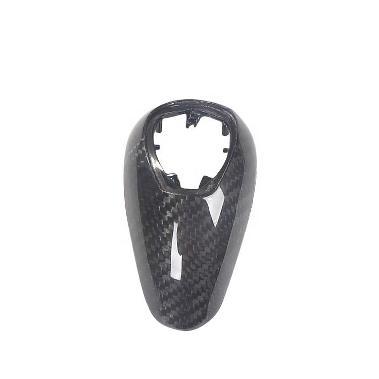M4 Real Carbon Fiber Gear Shift Knob Cover for BMW M4 F82 F83 M3 F80 M2 F87 Carbon Fiber Interior Accessories Gear Knob чёрный