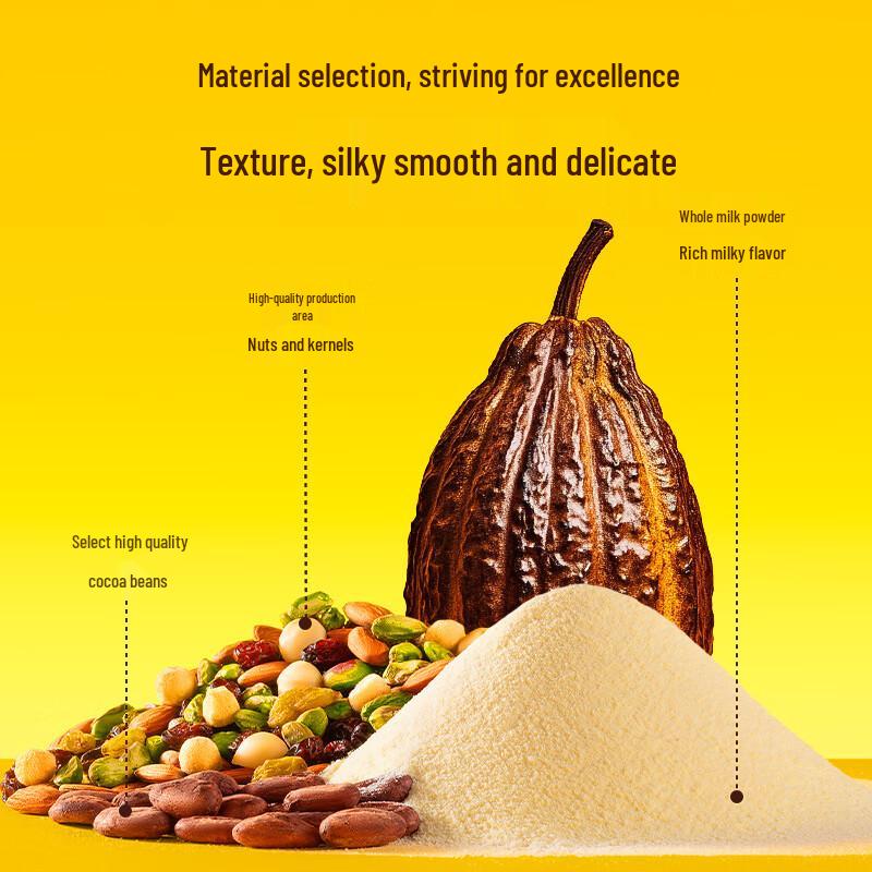 Three Squirrels Assorted Pure Cocoa Butter Chocolate Gift Box 300g