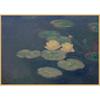 Monet Oil Painting Retro Kraft Paper Poster for Restaurant, Bar, Cafe Wall Decor