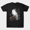 Men Black Print T-shirt Snowy No-Cut Transfer Paper Print Cotton Tshirt