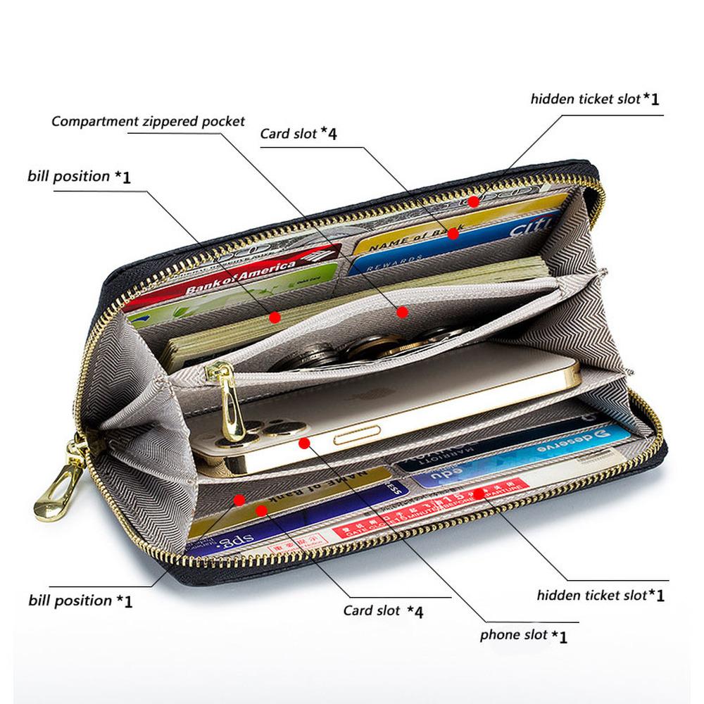 Женский кожаный кошелек — фото 11