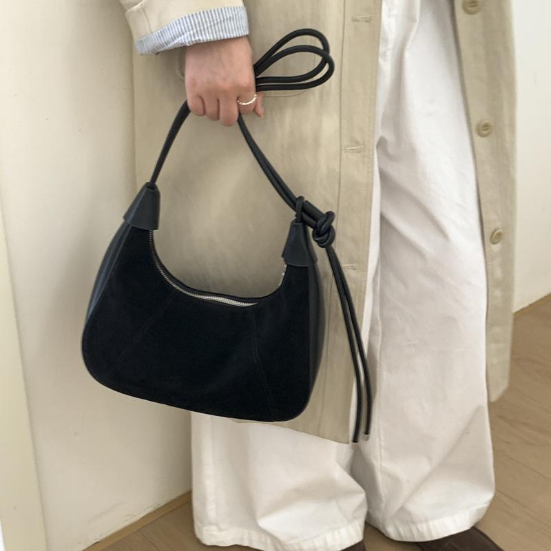 Vintage Maillard Bag Women's Autumn and Winter 2025 Fashion High-end Shoulder Bag Large Capacity Messenger Dumpling Bag