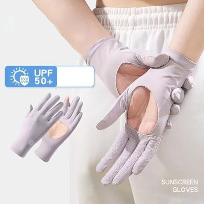UPF 50+ Sun Protection Full Finger Gloves for Women Ideal for Driving Cycling and Outdoor Activities