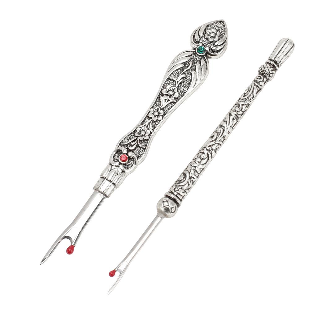2pcs Retro Seam Remover Quickly Removal DIY Metal Hand Stitch Remover Thread Remover for Needlework