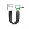 Super Flat flexible USB 2.0 A Male to Female 90 Angled Extension Charging data cable USB male to female right/left/down/up