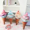 3D Simulation Eis Plüschtier Stofftier Essen Snack Kissen Kissen Süße Waffel Kawaii Raumdekoration Geburtstagsgeschenk für Kinder