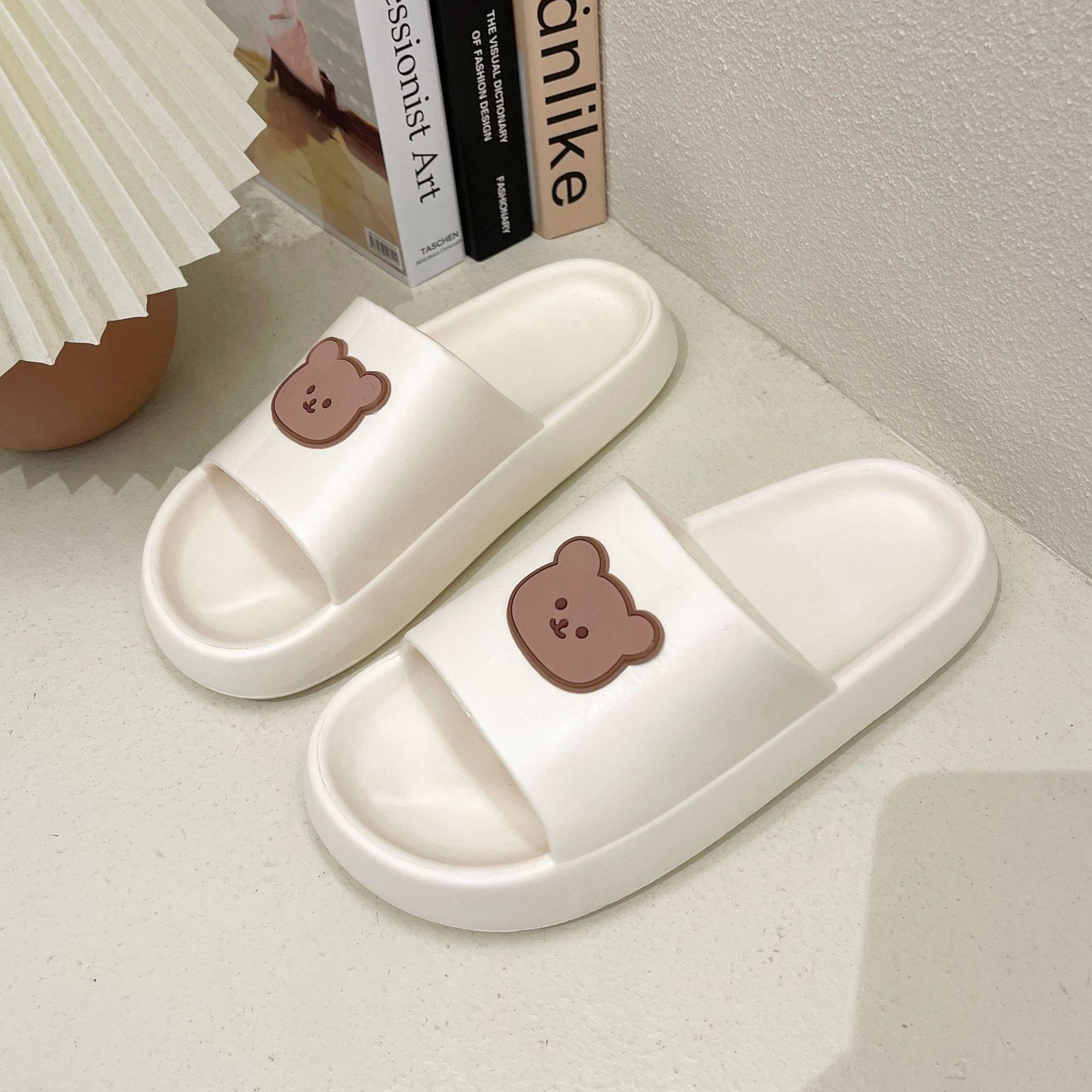 

Оптовая продажа с фабрики женские тапочки Four Seasons House Slide из ПВХ для помещений с противоскользящей одеждой Bear для пар 40-41