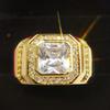 Fashion Weeding Rings for men Genuine Austria Crystal 18KRGP Gold Color anel For Women New Sale Hot full size 8 9 10 11 12 13