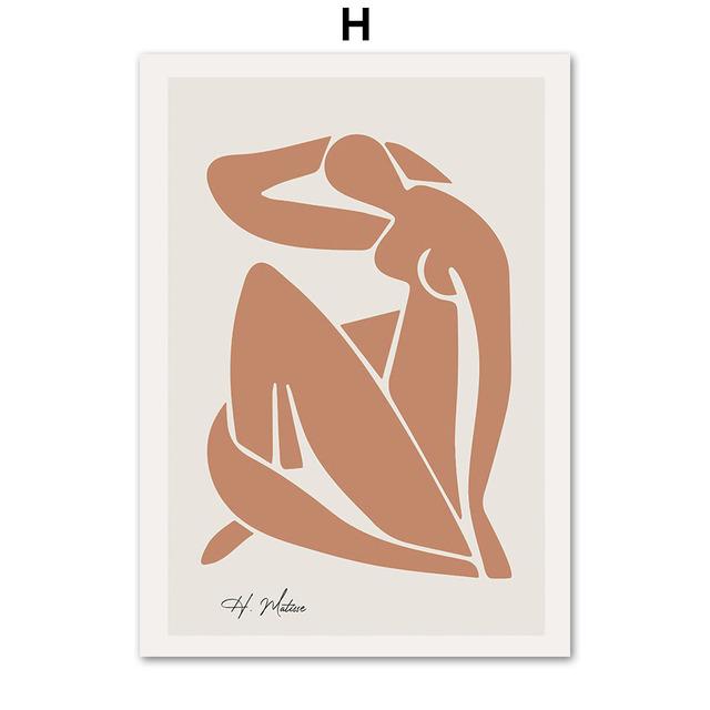 Vintage Abstract Matisse Sun Girl Bird Nordic Posters And Prints Wall Art Canvas Painting Wall Pictures For Living Room Decor