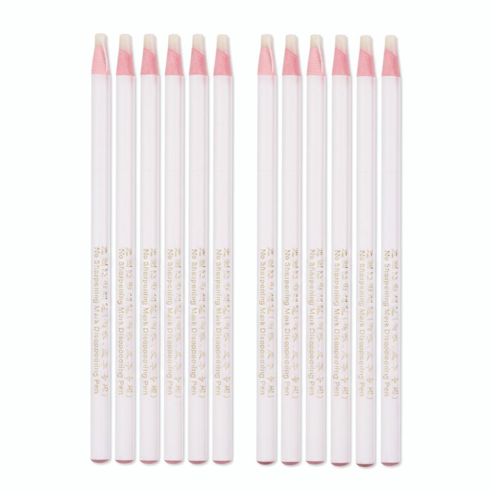 12PCS Multi-Purpose Peel Off Wax Pencil White Grease Pencils Chinagraph Marker Pencil Marking