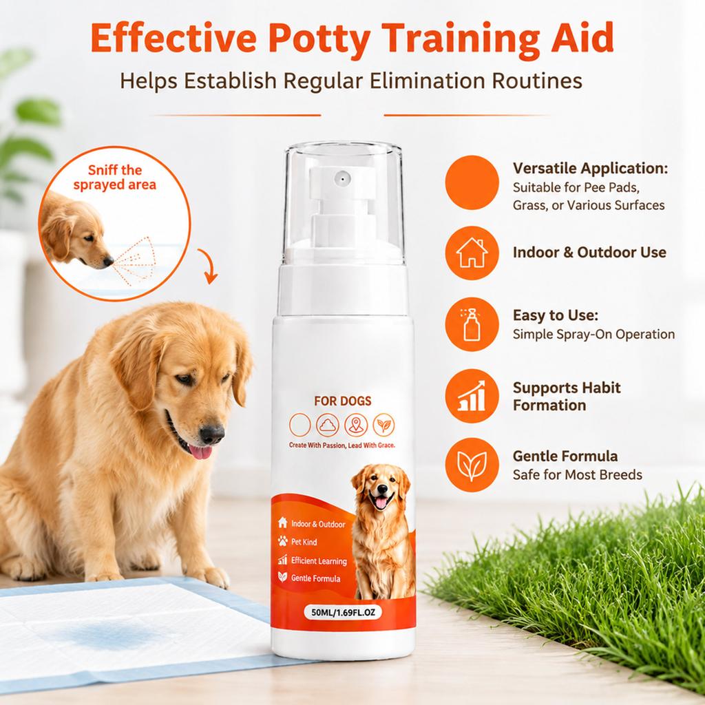 Indoor Puppy Positioning Spray, Aid for Canine House Breaking, Guide Dogs to Use Designated Restroom Spots at Home