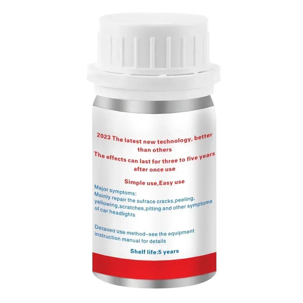 800ml Světlomety Tekutý Polymer Chemická Leštěnka na Světlomety Opravný Fluid Renovace Odstranění Škrábanců Leštění Sada na Světlomety