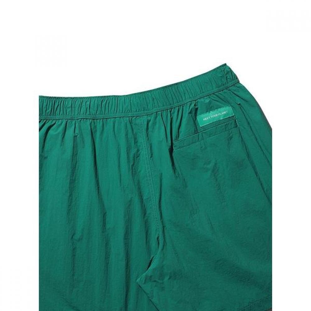 Bbc Earth Diagonal Stitch Half Pants 4 Part  Green 