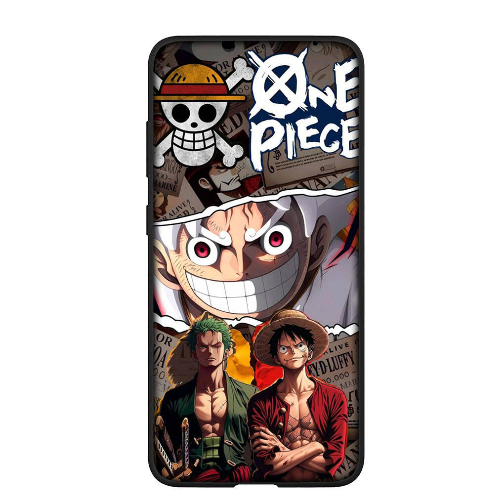 Phone Case for iPhone 17 15 16 Plus Redmi Note 14 12 11 13 Pro Max Huawei P30 P20 Lite Y9 OPPO A60 A80 A54 Cartoon Roronoa Zoro One Luffy Pieces Cover