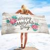 Happy Mother's Day Beach Towel Quick Dry Sand Free Bath Towel For Women Gift Microfiber Swimming Cover Lightweight Face Towels