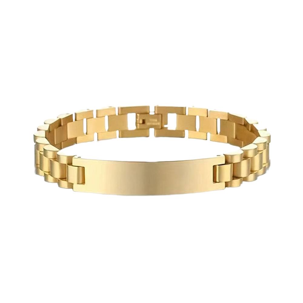 Adjustable Engravable Stainless Steel Men's Watch Chain