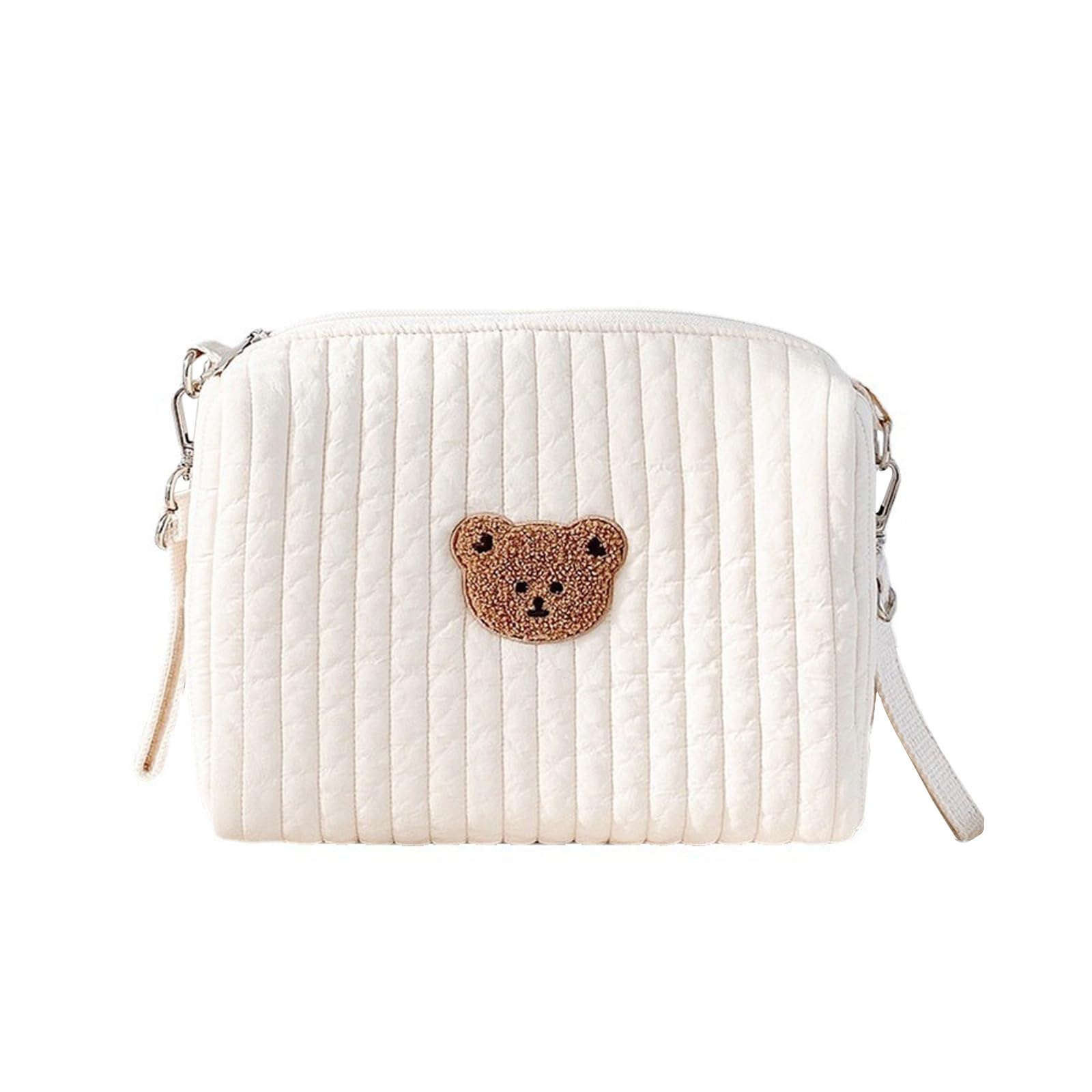 

YINKE Diaper Large Capacity Baby Organizer with Bottle Bee Diaper Bag for Baby and Small Items Pouch, Case, Lightweight, Wipes, Clothes, белый