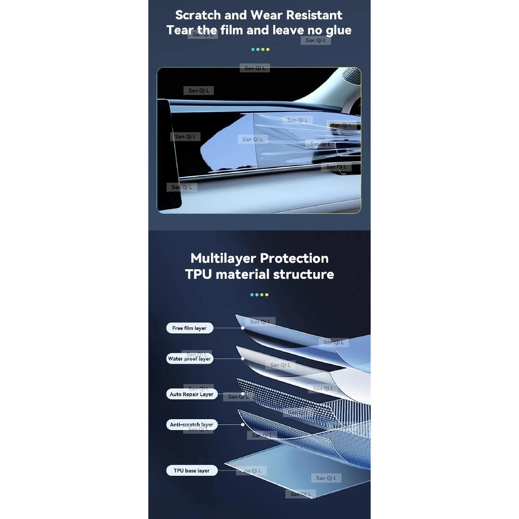 Transparent TPU For MAZDA CX-30 2020-2025 Car Center Console Media Dashboard Navigation Anti-scratch Protector Interior Film