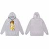Mens Oversized Hooded Sweatshirt With Ape Head Print Heavyweight Cotton Long Sleeve Pullover Daily Wear