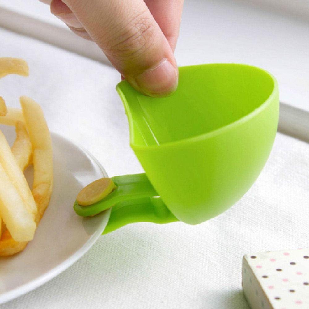 Colorful Dip Clip Bowls Clip-On Plastic Spices Dip Container Bowl Kitchen Gadgets Multi-Purpose Dipping Sauce Cups Kitchen