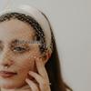 Elegancka Retro Perłowa Opaska z Welonem - Szerokie Białe Akcesorium do Włosów na Imprezy