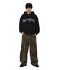 Openyard(Oy) Old Leather Patch Hoodie Zip Up - Black