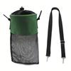 1pc Clothespin Storage Bag Hanging Grid Clothespin Storage Bag Outdoor Drawstring Clothespin Organization Bag Household Supplies