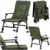 Springos Folding Chair – Camping, Fishing, Beach, 5 Positions, Up To 140 Kg with Table