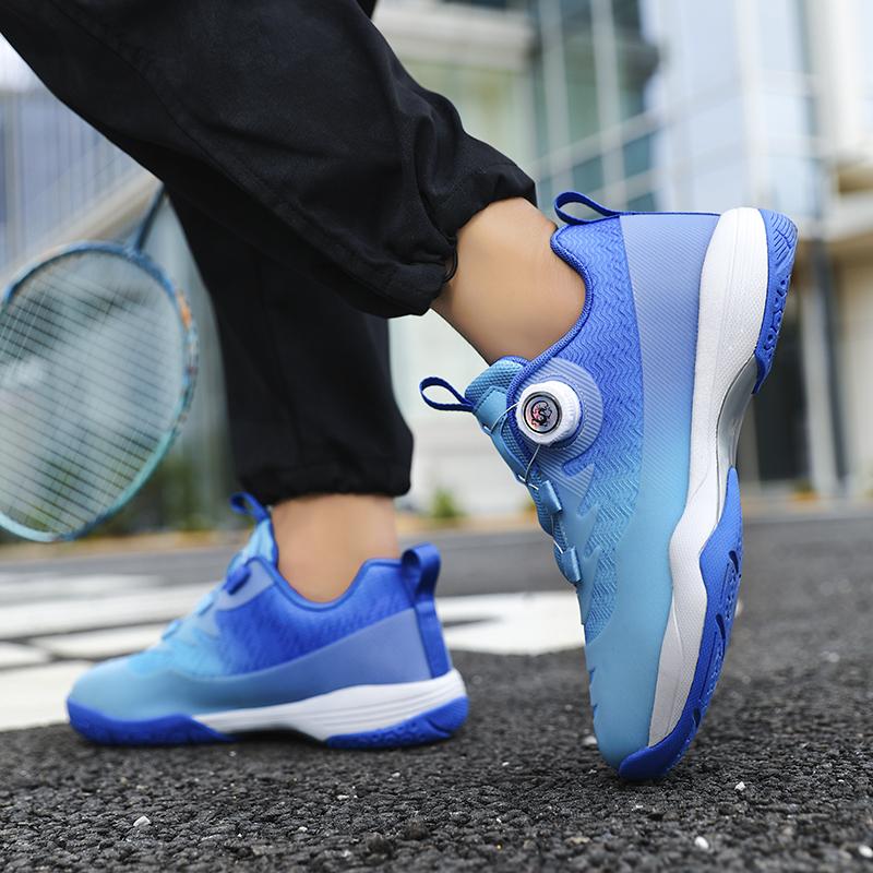 Professional Badminton Shoes For Men Anti-Slip Tennis Sneakers For Men Women Outdoor Sport Gym Trainers Blue