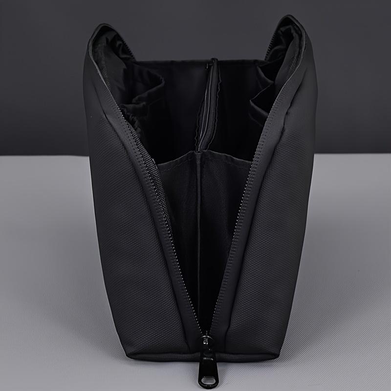 Compartment Tech Organizer Pouch-Portable Electronics Storage Bag for Cables/Chargers/Phones,Durable pu leather Cloth Travel