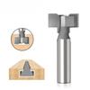 Straight Edge T-type Horn Cutter 12 Handles PET Boat Type Hidden Clasp Embedded Hidden Handle Slotted Woodworking Milling Cutter