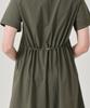 Built Moa Women'S Comfy Half-Zip Collar Dress